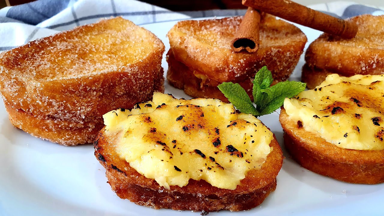 TORRIJAS CASERAS con crema pastelera