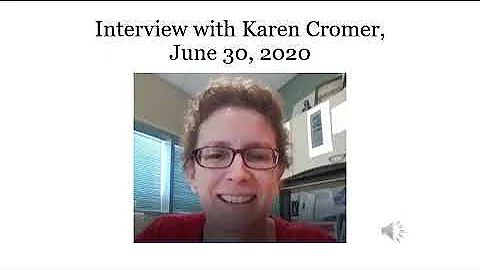 COVID Memory Project interview with Karen Cromer, ...