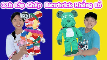 Thử Thách 24H Lắp Ghép Bearbrick Khổng Lồ và kết quả có như mong đợi [ Trang And Vinh ]