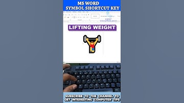 lifting weight Symbol in ms word | #computer #shorts #youtubeshorts #keyboard #msword #tricks #tips