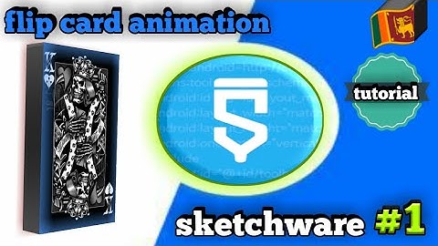 sketchware flip card animation./sketchware tutorial.