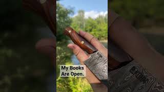 Damascus ClipPoint w/ Cocobolo #shorts #short #damascus #river #fyp #art #beautiful #smallbusiness