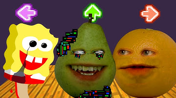 FNF Character Test | Gameplay VS Playground | corrupted pear | Annoying Orange Pibby | Spongebob