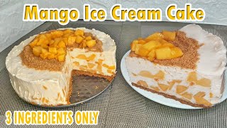 Mango Ice Cream Cake | No Bake | Negosyo Recipe |