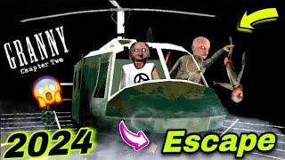 HELICOPTER ESCAPE IN GRANNY | GRANDPA HOUSE | #grannylive #horrorescape #gameplay