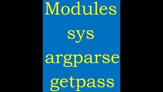 Celebrity class25 Modules - sys, argparse  and getpass Profile