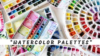 🎨  My Artist Grade Watercolor Palette Collection 2019!  🌈  🌈