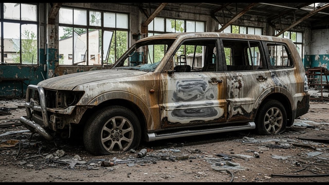 ASMR Car Restoration! Full Restoration Mitsubishi Pajero V6 Burnt → Looking New