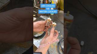 Air cooled vs water cooled Tig Torch. #welding #tigwelding #tig #weldingschool #trades