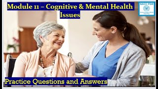 Famous NACC - PSW Cert -  Module 11 | Cognitive & Mental Health Issues | Exam Prep 👩‍⚕️ Profile