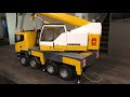 Test Tourelle Camion Grue Scania Liebherr Bruder Rc