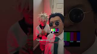 Teenagers scare Leorio