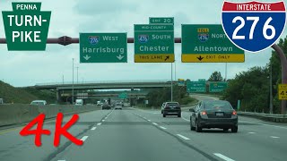 ⁴ᴷ Pennsylvania Turnpike (Interstate 276) westbound [4K VIDEO]
