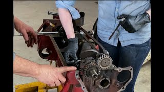 Ford Engine Rebuild: 8N, 9N, 2N, Assembly of Short Block: Bearings, Pistons, Oil Pump. Part 2 of 4