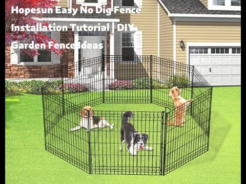 HopeSun Recinzione Decorativa Da Giardino, Installazione Rapida, Kit Multiuso Per Recinzione