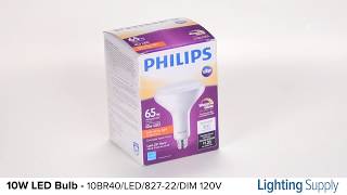 Philips 10W BR40 LED Bulb (10BR40/LED/827-22/DIM 120V) screenshot 2