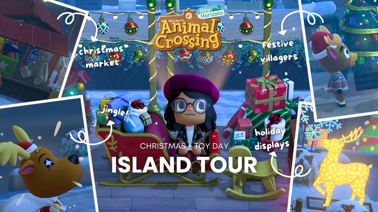 Тур по острову Рождества 🏝 Рождественский остров в ACNH | День игрушек в ACNH | Дизайн и вдохнове...