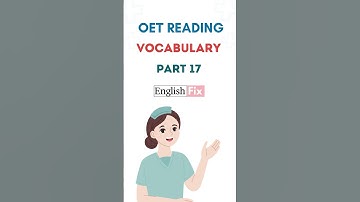🤯 OET READING VOCABULARY!