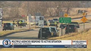 Multiple agencies responding to active incident on Highway 26 near Fort Atkinson