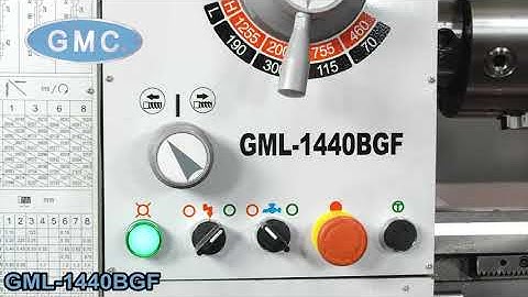 GMC 14″ x 40″ Geared Head Precision Lathe with Sino 2-Axis Digital Read-Out System, GML-1440BGF