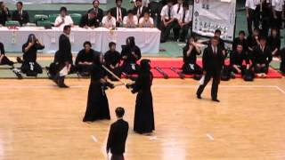 H25関東学生剣道優勝大会 4回戦 筑波対東学大 先次五中