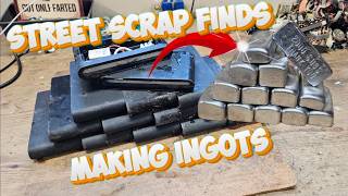 Making Ingots From Street Scrap - Trash To Treasure.