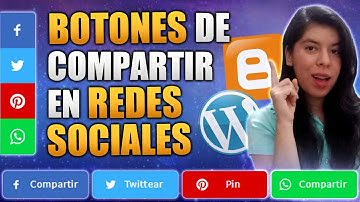 Botones de Compartir en Redes Sociales para tu blog de Blogger ⛔ Gabriela Peengler