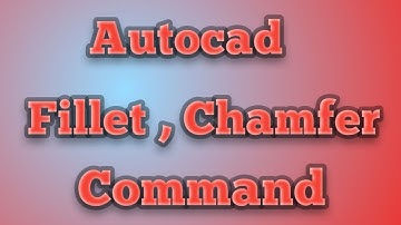 Autocad fillet command tutorial for beginners.