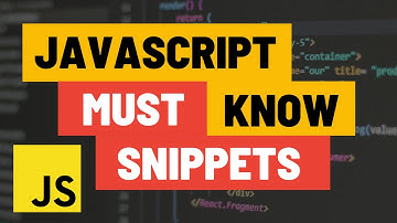Web Developers - These are 10 Javascript Code Snippets You Need to Know!