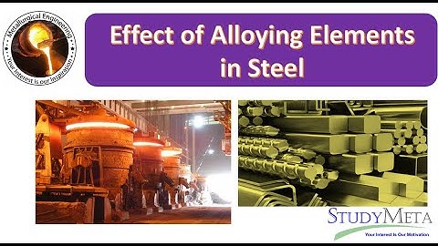 Effect of Alloying Elements in Steel || Metallurgy
