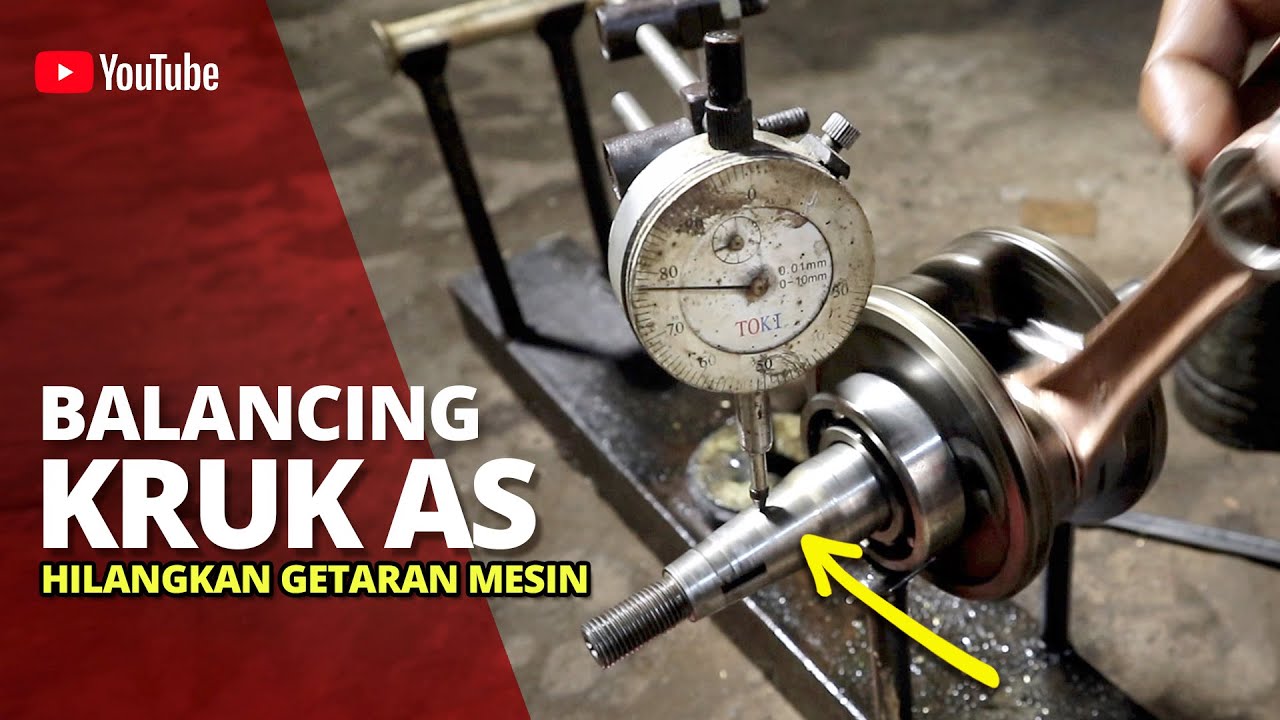 BALANCING KRUKAS GETARAN MESIN HILANG