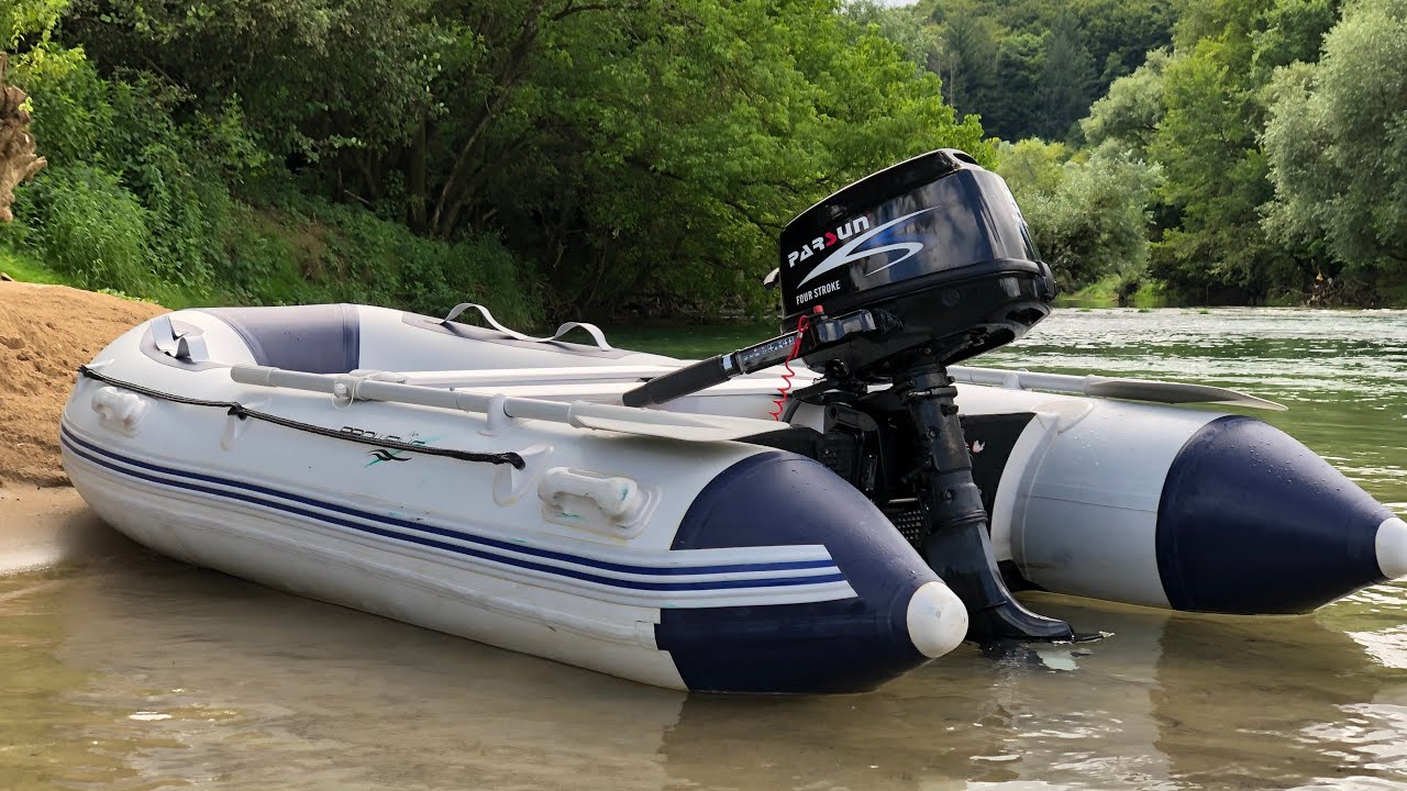 Parsun 5hp 4 stroke outboard on a 3m inflatable boat