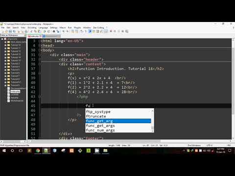 16 PHP Basic Fundamental Function Declaration and Usage
