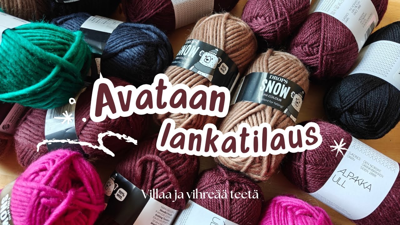 Avataan yhdessä lankatilaukset | Marraskuu 25 | Villaa ja vihreää teetä
