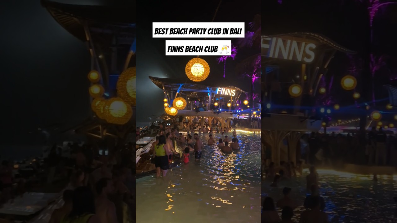 Best Beach Party in Bali Indonesia| Finn's Beach Party Club Bali Indonesia 