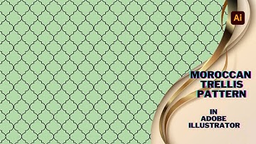 /How to create Moroccan Trellis Pattern in Adobe Illustrator/ #pattern#illustrator#youtube#digital