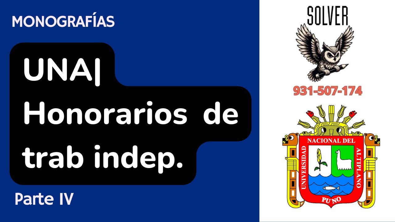 M20| UNA-Honorarios de trabajador independiente