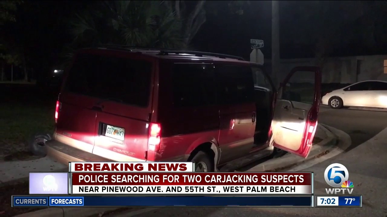 Police searching for 2 carjacking suspects - YouTube