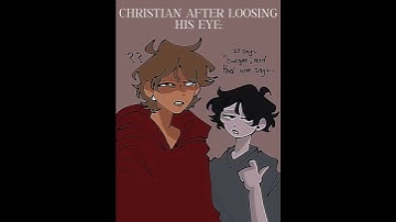 Christian After Losing His Eye. (Lore) #art #ocartist #originalcharacter #edit #oc #artist #drawing