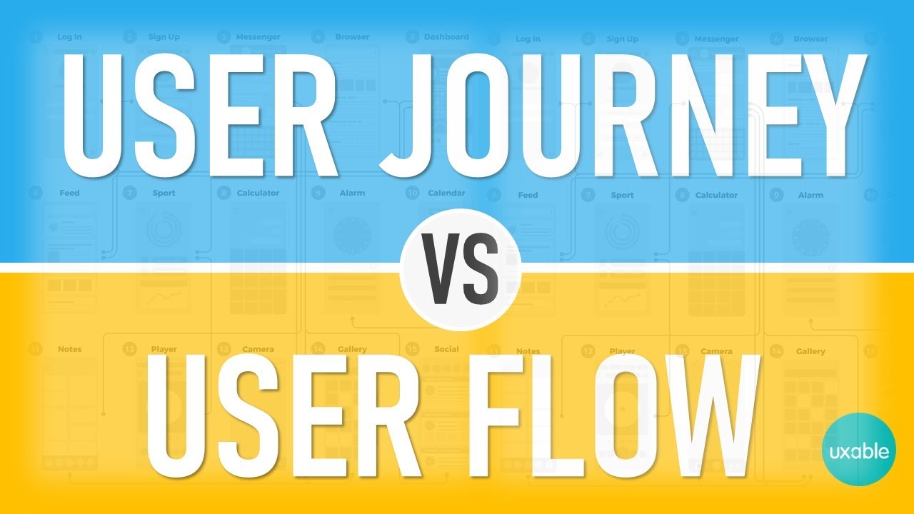 user journey map vs user flow