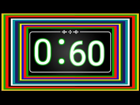 🔥🔥60 seconds timer 🔥🔥⏲️ || 1 minute comedown with alarm⏰|| One minute timer full Hd 🔥#alarmwithclock