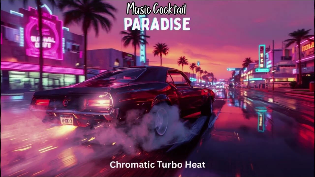Chromatic Turbo Heat 🔥⚡ | Synthwave Outrun Power • Retro 80s Turbo Drive • Paradise Drift Force 🚀🌴💫