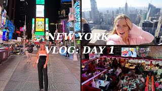 NEW YORK VLOG | DAY 1 | UP THE ROCK, ELLEN'S STARDUST & TIMES SQUARE | MAISIE FOLEY