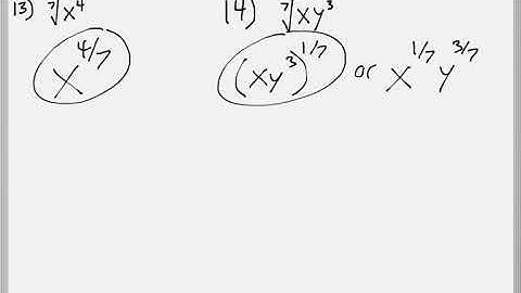 Math 119 : 8.3 #13, #14 (Intermediate Algebra Tutorial : Simplifying Rational Exponents)