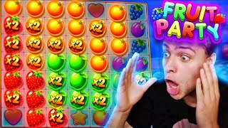 MY RECORD WIN ON FRUIT PARTY! *INSANE WINS*