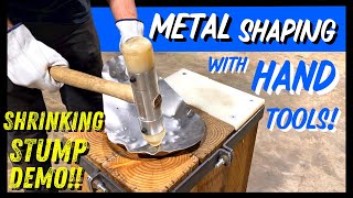 Simple Metal Shaping with a Shrinking Stump, Hammers and Dolly