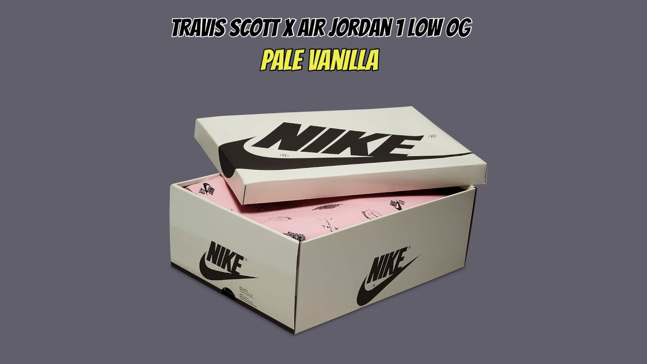 Travis scott x air jordan 1 low og pale vanilla youtube