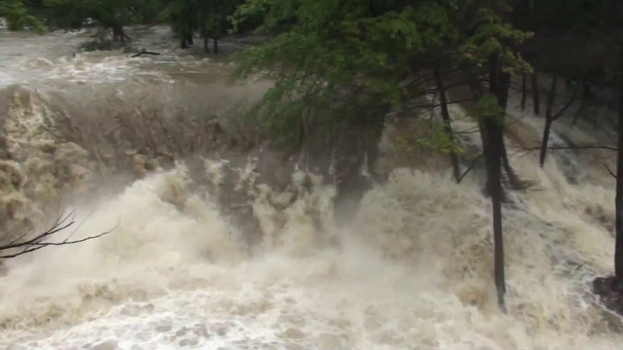 Irene Floods,Raging"Horseshoe Falls" Terryville Ct YouTube
