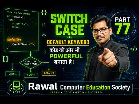 Default Keyword in C 🔥 | Switch Case Default Explained 💻 | Part 77