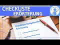 Checkliste textgebundene Erörterung - Tipps & Tricks - Anleitung, Hilfestellung, Struktur - Deutsch
